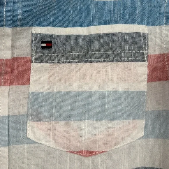 Tommy Hilfiger Boy’s Multicolor Striped Shirt Size Small - Picture 3 of 7
